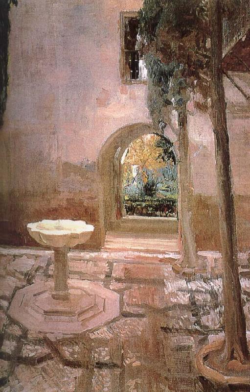 Joaquin Sorolla Courtyard china oil painting image